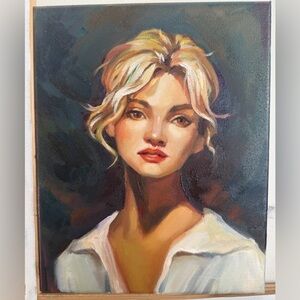 oil paintings original “Portrait study”, 10x8, oil on canvas